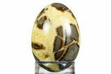 Calcite Crystal Filled Septarian Geode Egg - Utah #308781-1